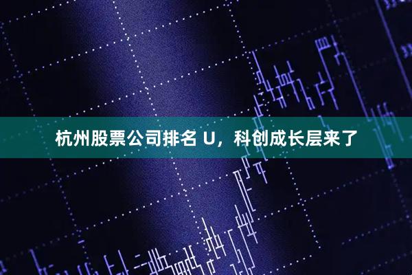 杭州股票公司排名 U，科创成长层来了